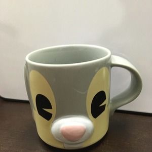 Disney Store Thumper Coffee Mug 3D Bas Relief Bambi Movie Rabbit Bunny Cute
